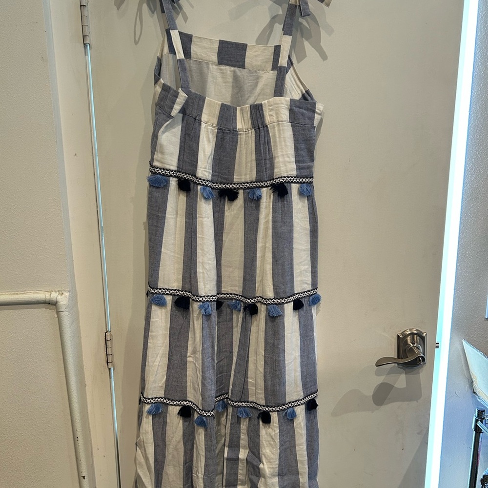 Striped Blue and White Sundress
